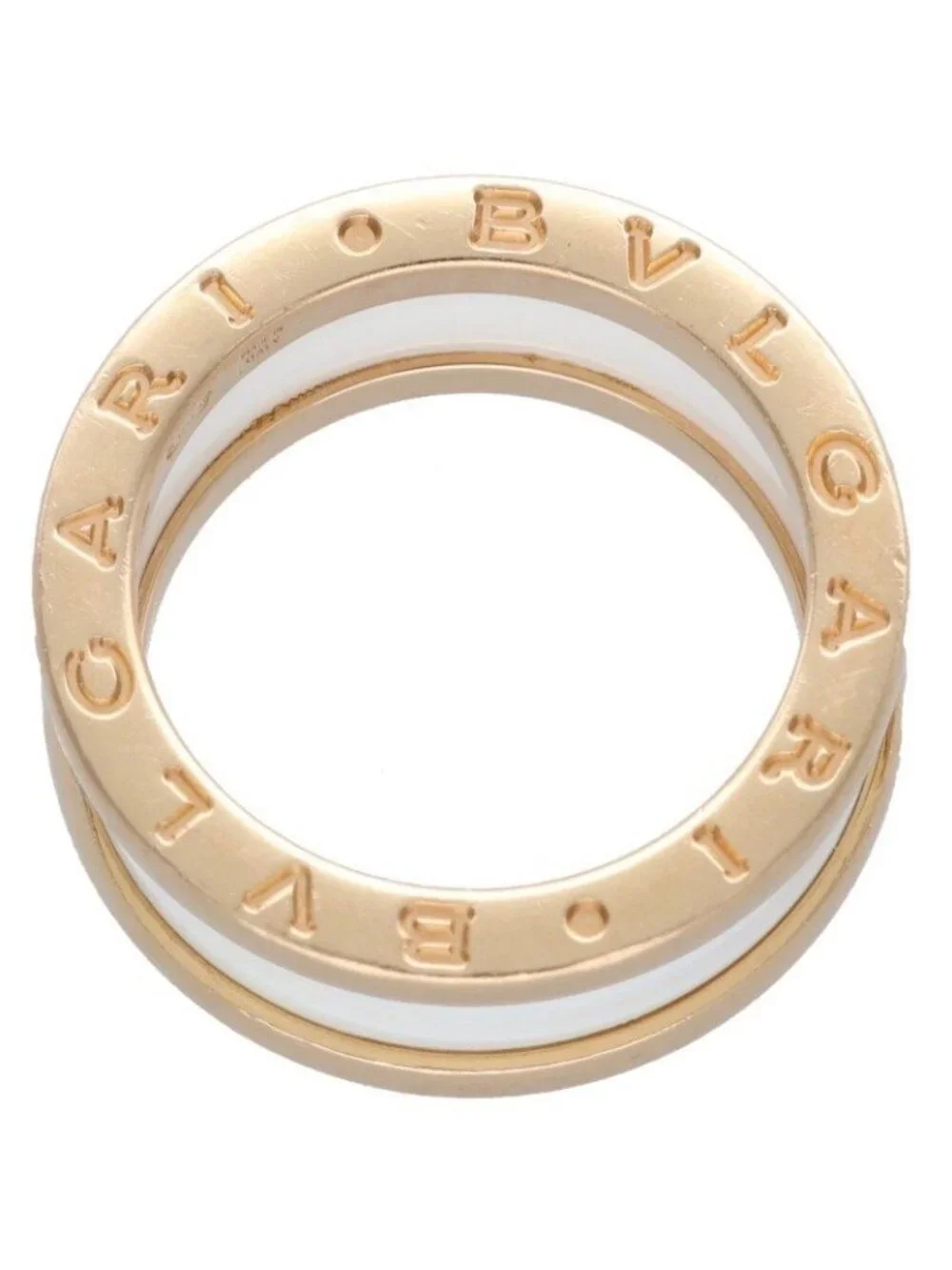 Bvlgari B.zero1 White Ceramic Ring